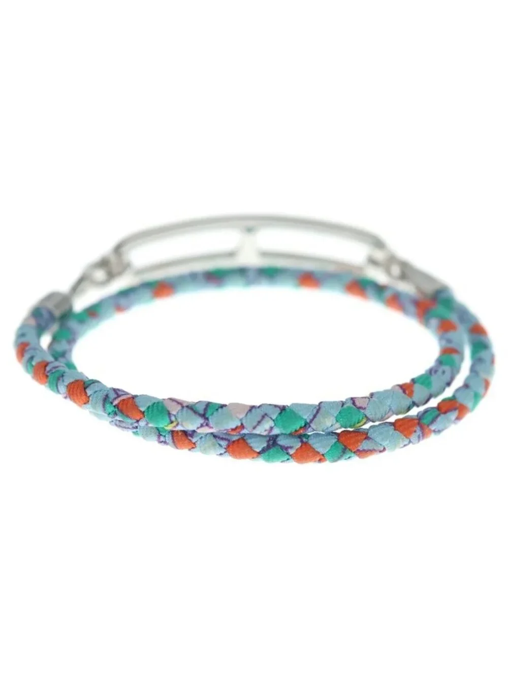 Hermes Roulis Bracelet Light Blue Silver